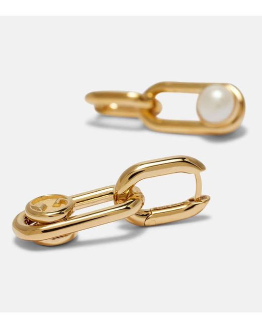 Boucles D'Oreilles Interlocking G A Ornements Gucci en coloris Metallic