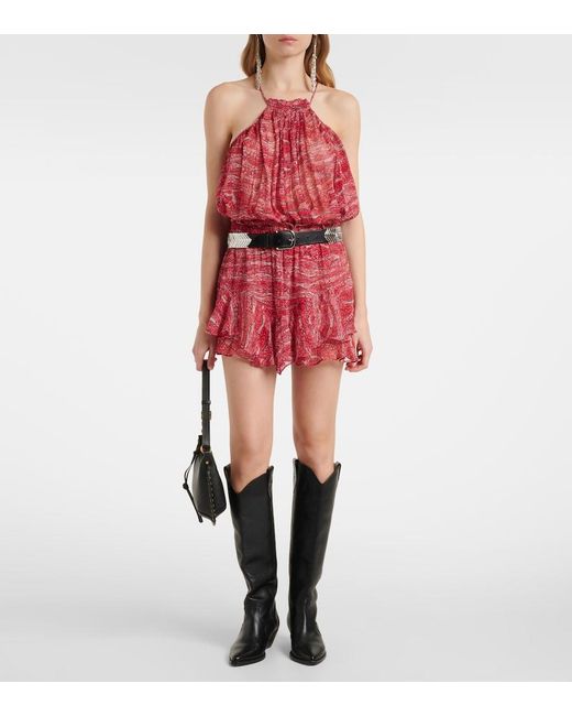 Isabel Marant Red Sornel Shorts