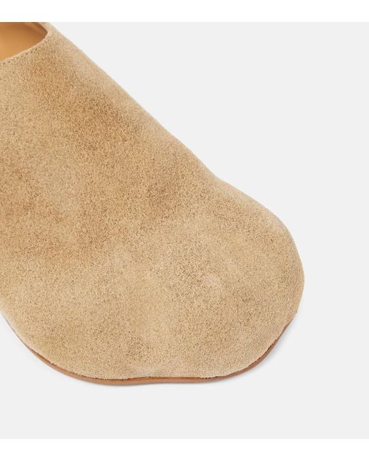 J.W. Anderson Natural Paw Suede Loafers