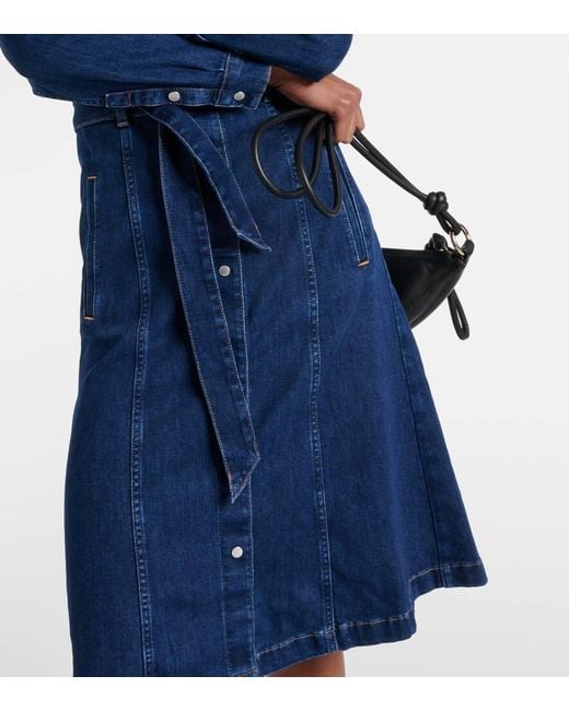 7 For All Mankind Blue Jeanskleid