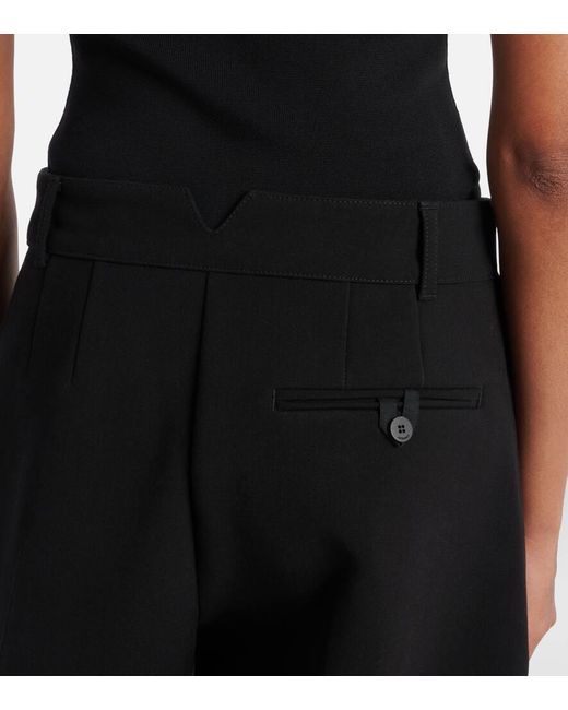 Jacquemus Black Ovalo Barrel-Leg Pants