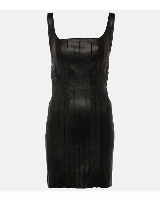 Stouls Black Nino Leather Minidress