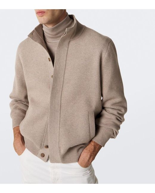 Dunhill Natural Cotton And Wool Jacket for men