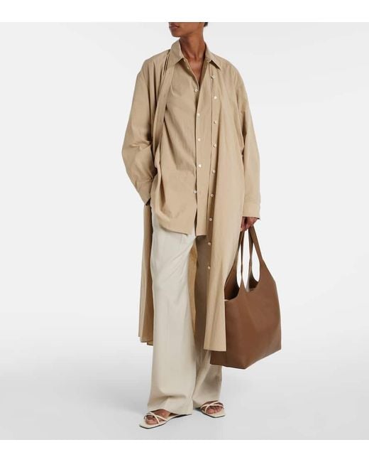 Aesther Ekme Brown Tote Bag Cabas Supple Xl Aus Leder