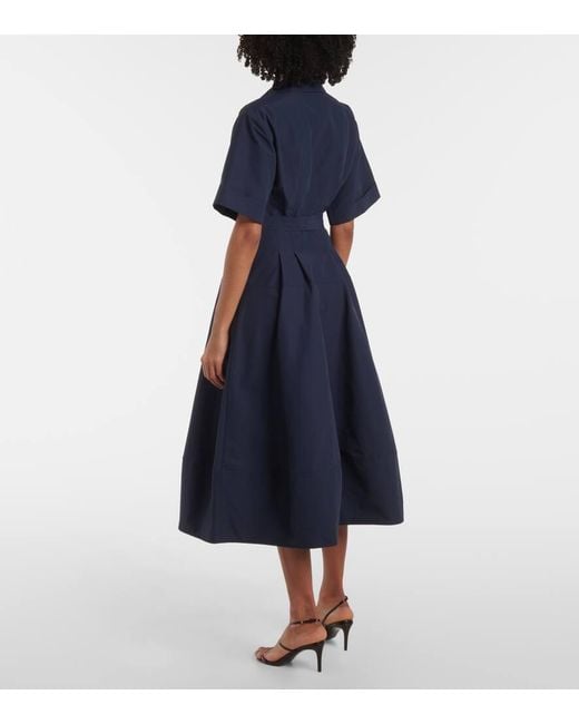 Vestido Midi Deanna De Faya Con Cinturon Jonathan Simkhai de color Blue