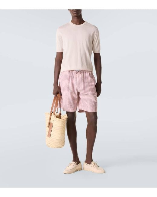 Fedeli Pink Cashmere And Silk Sweater for men