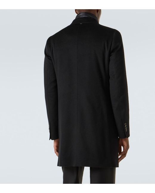 Herno Black Cashmere Coat for men