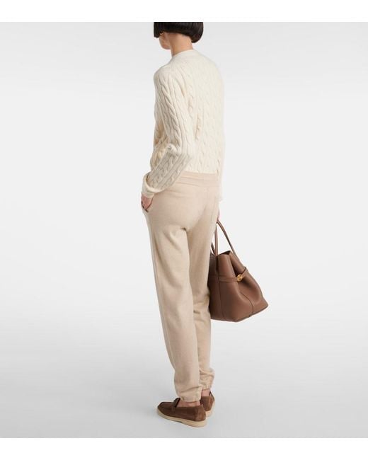 Loro Piana Natural Merano Cashmere Sweatpants