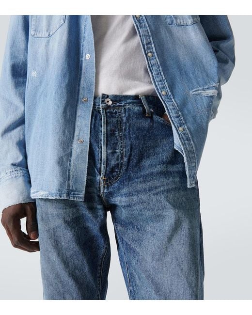 Jeans rectos Social Sculpture 11 Visvim de hombre de color Blue