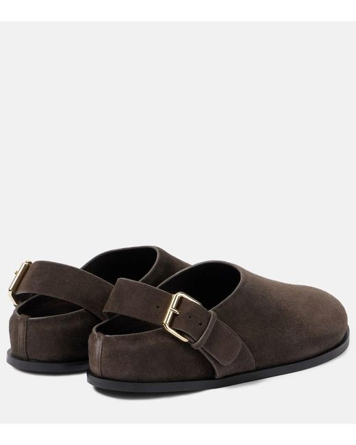 A.Emery Brown Louis Suede Slingback Flats