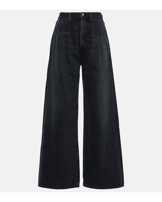Citizens of Humanity Blue Maritzy High-rise Wide-leg Jeans