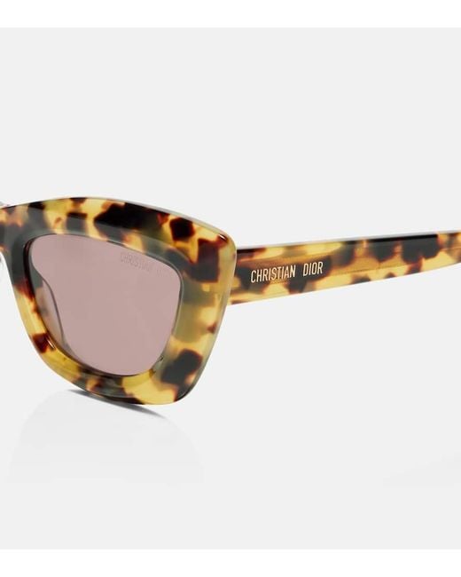Dior Brown Diormidnight B3I Cat-Eye Sunglasses