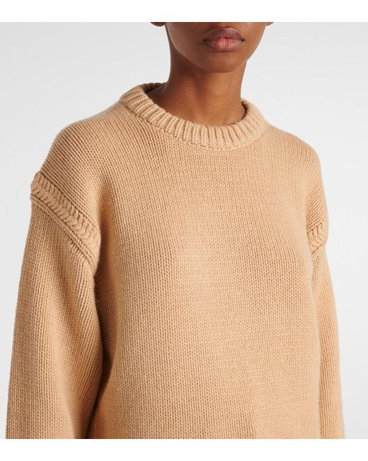 Chloé Natural Cashmere And Cotton Sweater