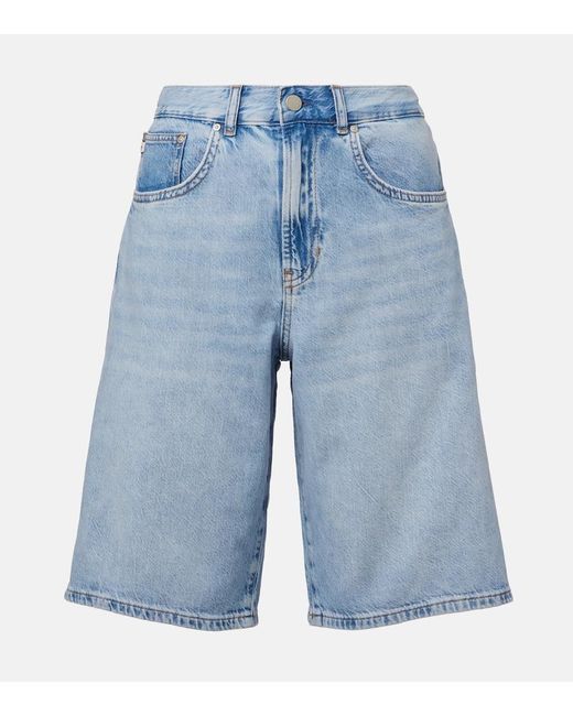 Bermuda Thalia A Taille Mi-Haute En Jean AG Jeans en coloris Blue