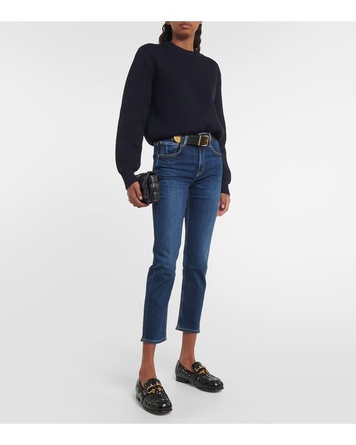 Citizens of Humanity Blue Cropped Slim Jeans Isola