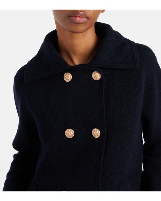 Jardin Des Orangers Blue Wool And Cashmere Jacket
