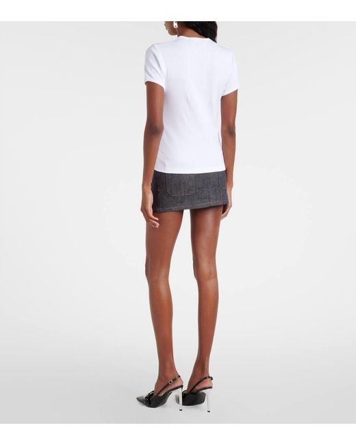 Coperni White T-Shirt Aus Baumwolle