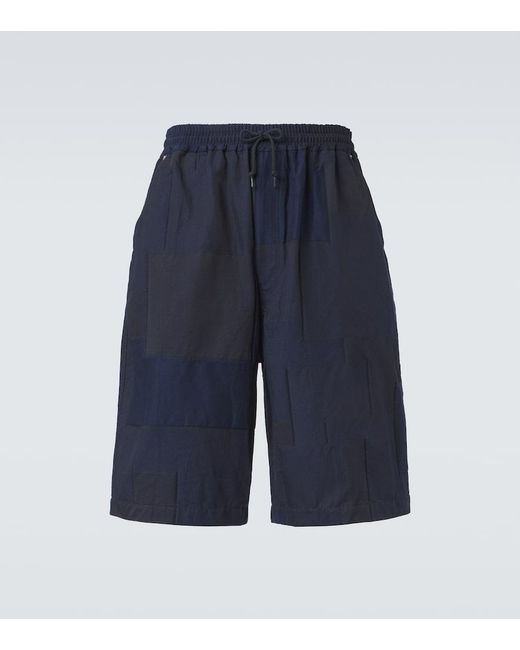 Comme des Garçons Blue Cotton-Blend Bermuda Shorts for men