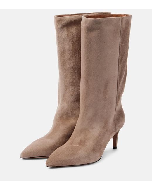Paris Texas Brown Stiefel Stiletto 60 Aus Veloursleder