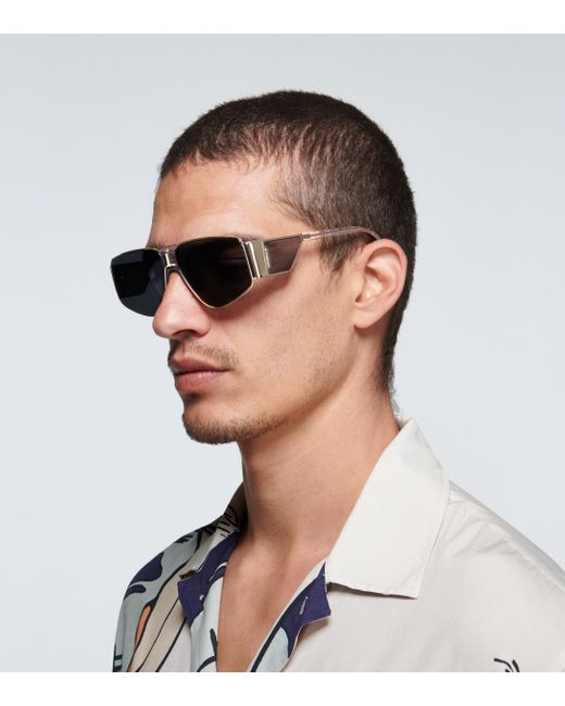 Givenchy Wide Arm Metal Sunglasses in Gold (Metallic) for Men - Lyst