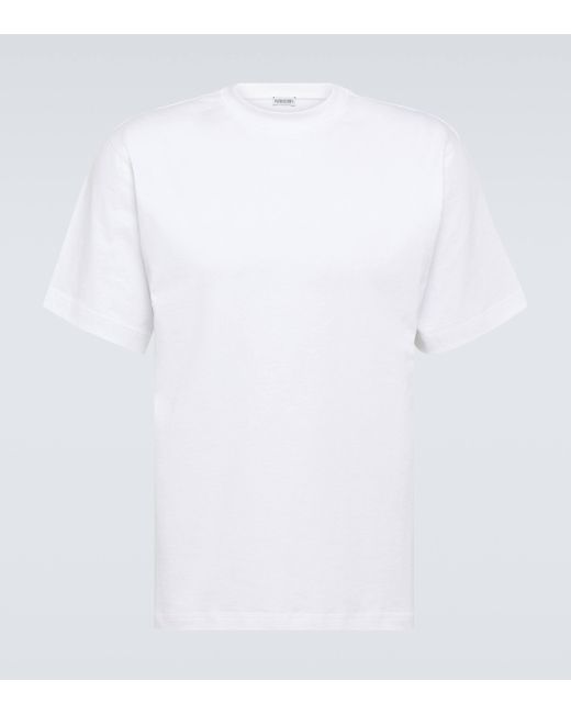 Burberry White Printed Cotton Jersey T-shirt for men