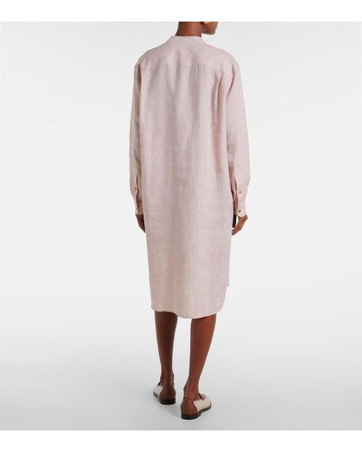 Loro Piana Pink Catlin Linen Tunic