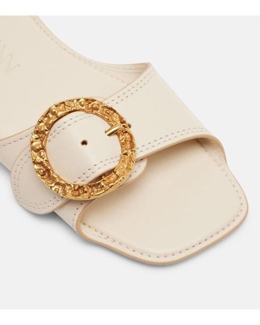 Zimmermann Natural Solena Leather Slides