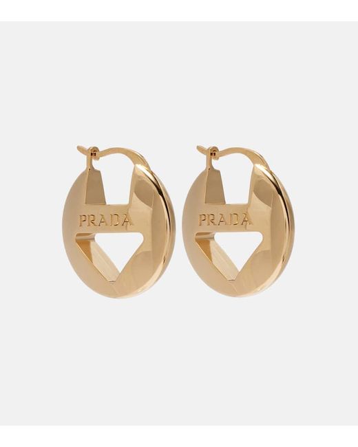 Prada Metallic Ohrringe