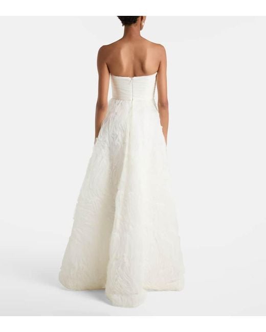 Rebecca Vallance White Bridal Bustier-Robe Willow
