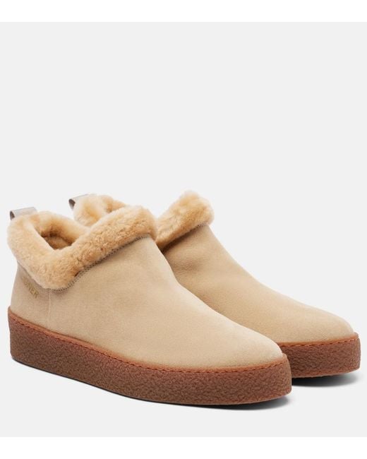 Bogner Natural Lucerne Suede Ankle Boots