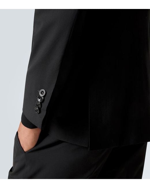 Kiton Black Wool Suit for men