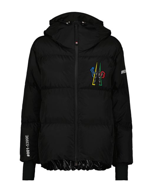 3 MONCLER GRENOBLE Exclusive To Mytheresa – Logo Printed Down Jacket in  Black - Lyst