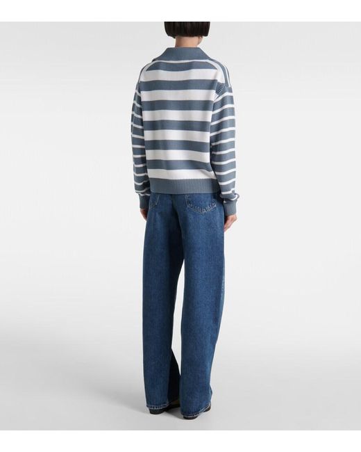 Proenza Schouler Blue Label Murphey Cotton And Cashmere Sweater