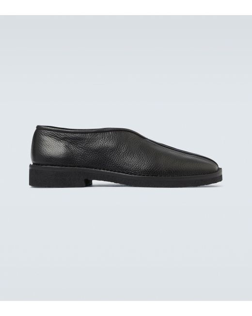 Lemaire Full-grain Leather Slippers in Black for Men - Save 16% - Lyst