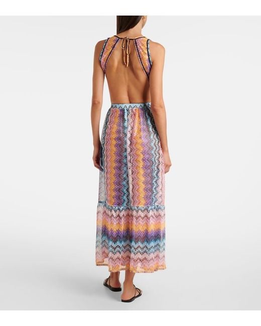 Missoni White Wave Beach Dress