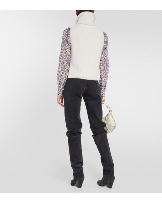 Isabel Marant White Milie High-Neck Sweater Vest