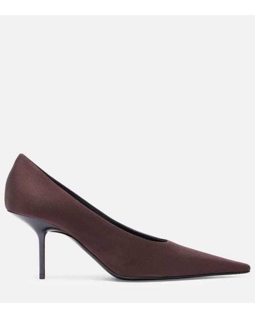 Victoria Beckham Purple 75 Satin Pumps