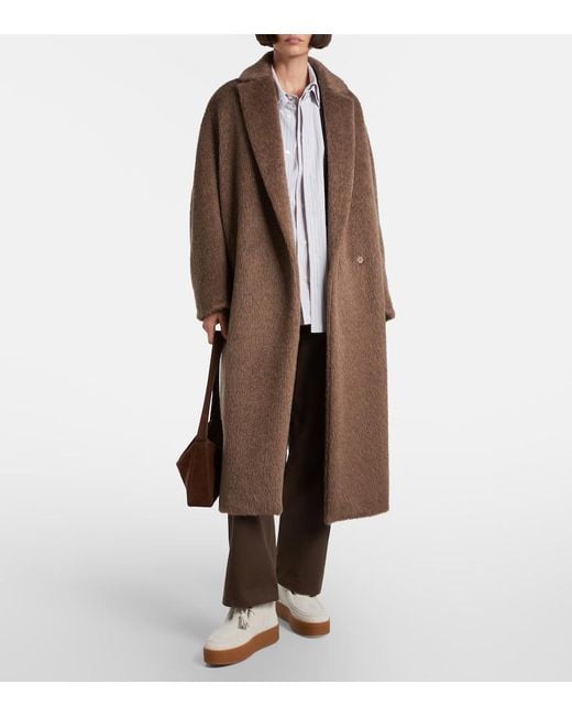 Hogan White Shearling-Trimmed Suede Ankle Boots