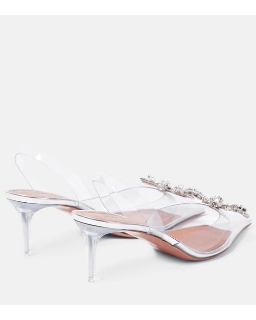 AMINA MUADDI Multicolor Rosie Embellished Slingback Pumps