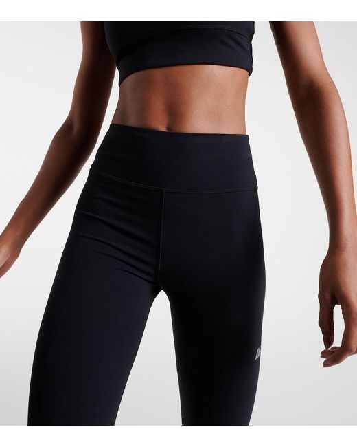 Balenciaga Blue Activewear Logo Leggings
