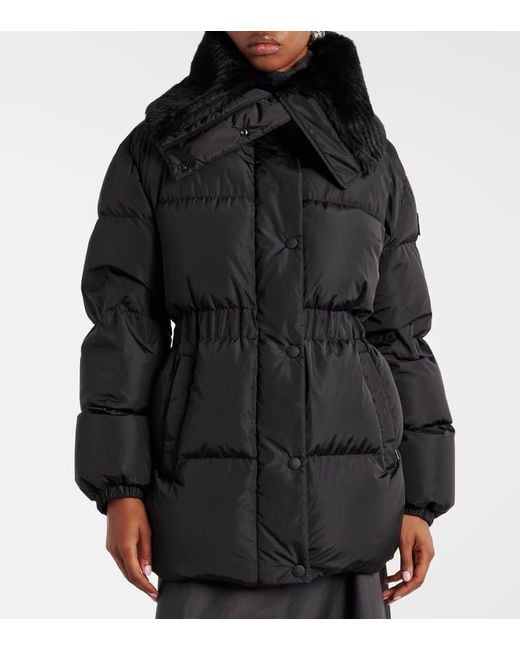 Moncler Black Brasseurs Quilted Down Jacket