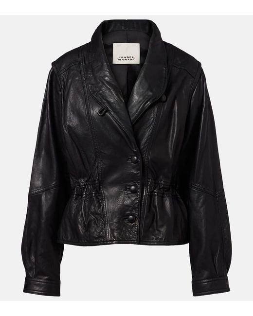 Isabel Marant Black Lederjacke