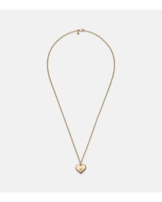 Sydney Evan Metallic Wallpaper Heart 14Kt Pendant Necklace With Diamonds