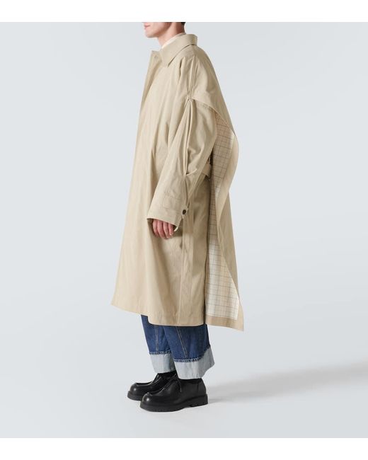 Bottega Veneta Cotton And Silk Trench Coat in Natural for Men 