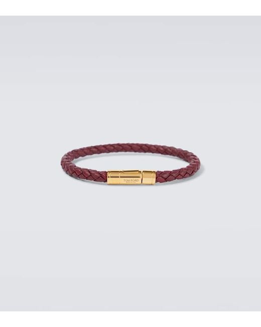 Tom Ford Armband Aus Leder in White für Herren