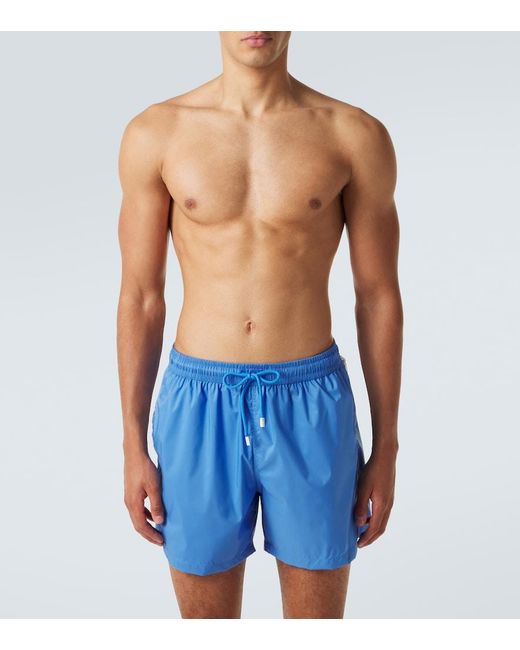 Fedeli Blue Madeira Swim Trunks for men
