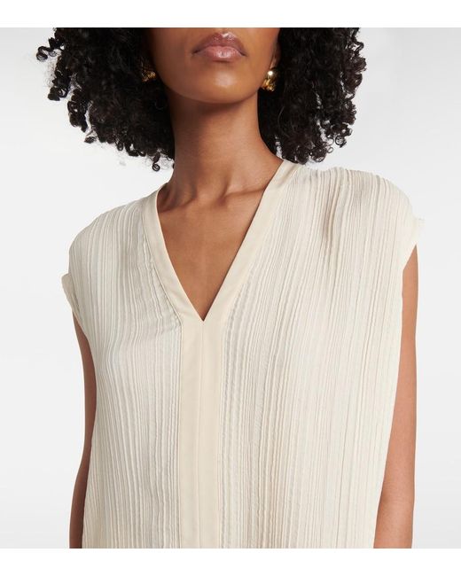 Joseph White Lucien Pleated Top