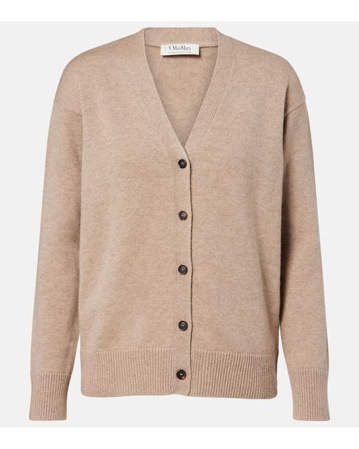Cardigan Cedro di Max Mara in Natural