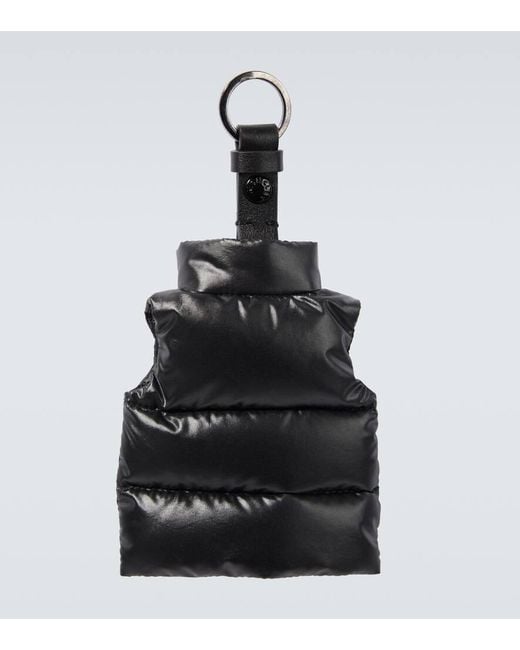 Moncler Black Vest Keychain for men