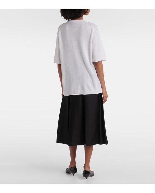 Jardin Des Orangers White Cashmere Top